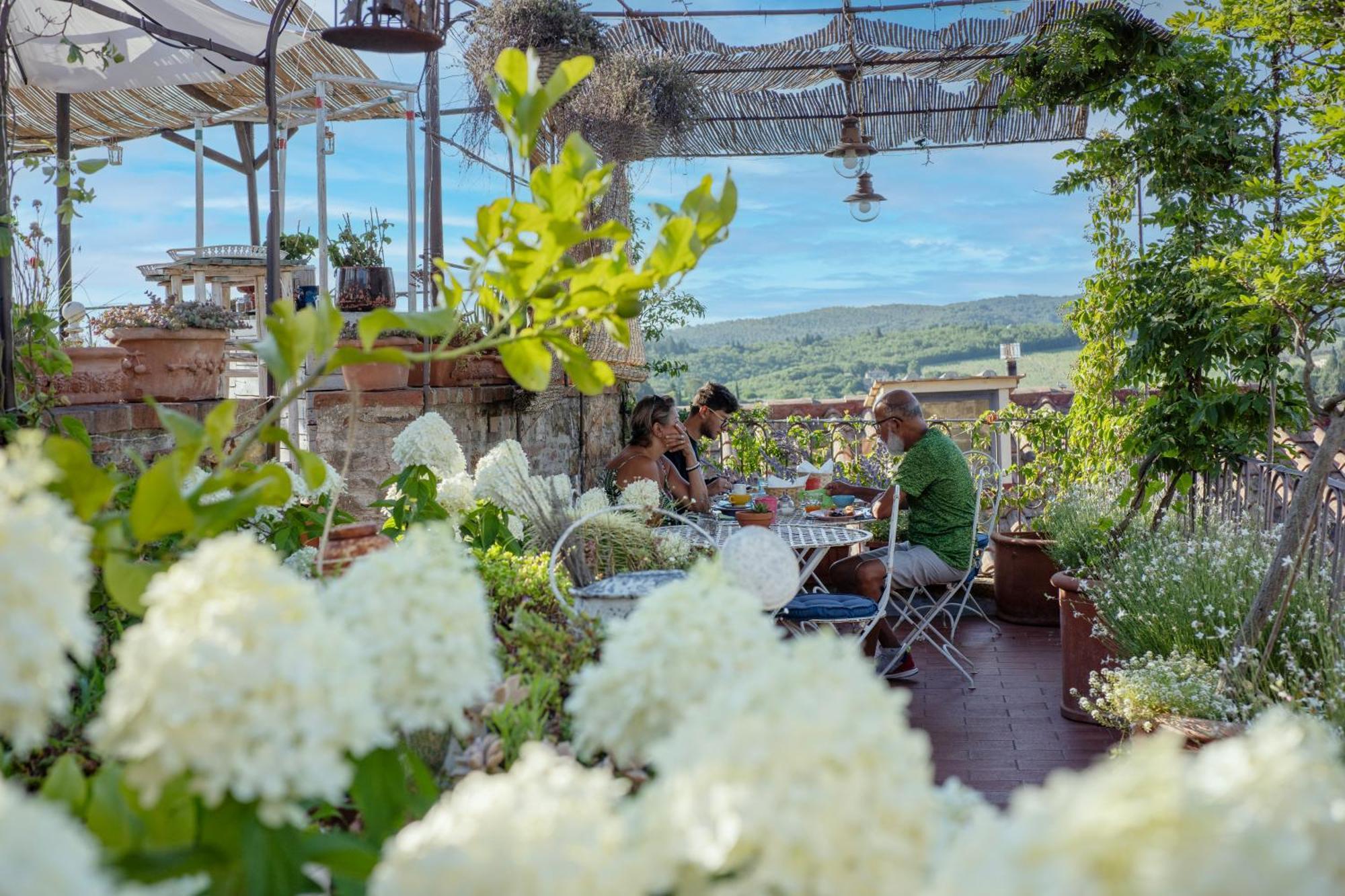 Le Terrazze Del Chianti B&B Residenza D'Epoca E Di Charme San Donato in Poggio エクステリア 写真