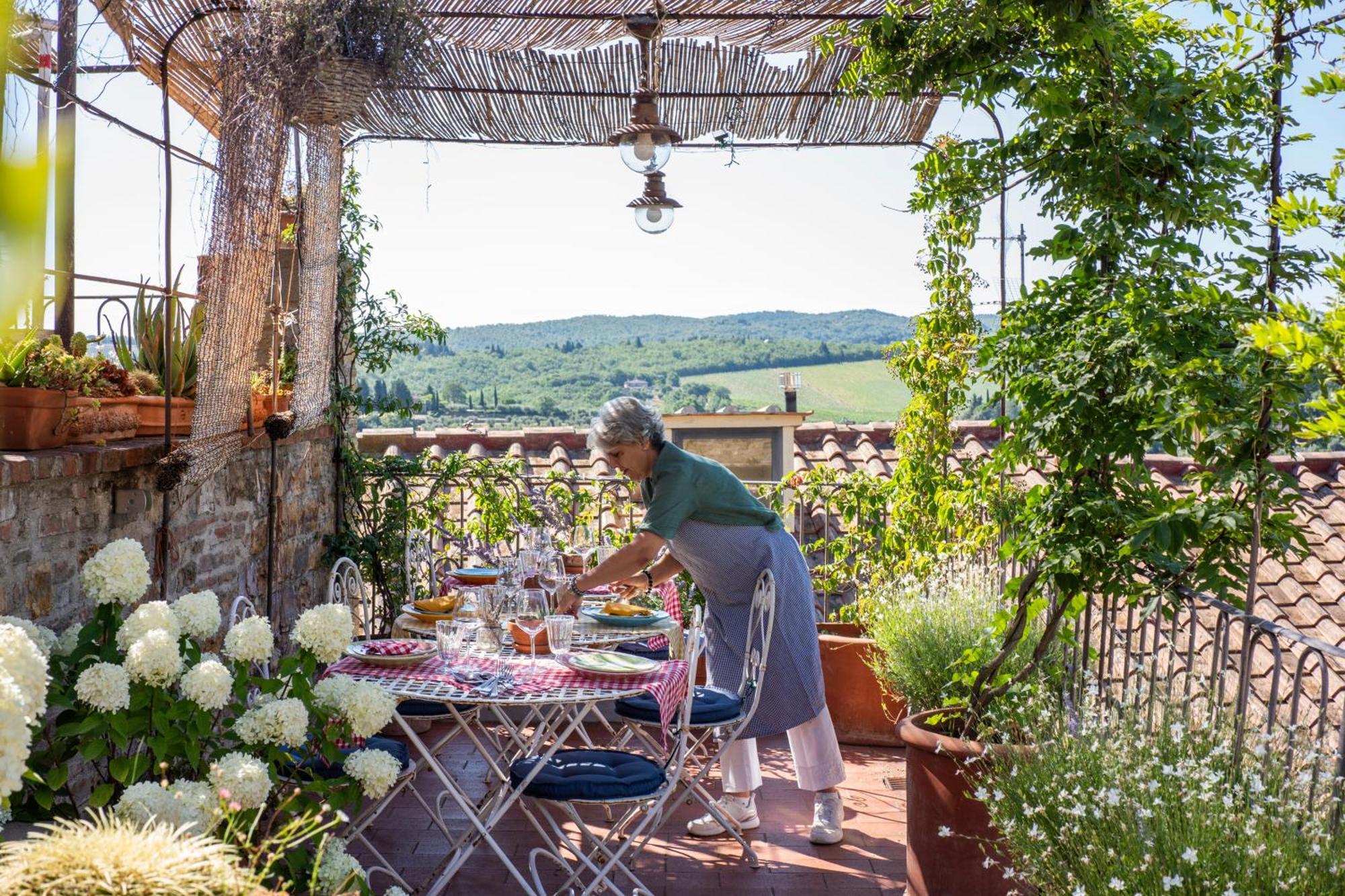 Le Terrazze Del Chianti B&B Residenza D'Epoca E Di Charme San Donato in Poggio エクステリア 写真